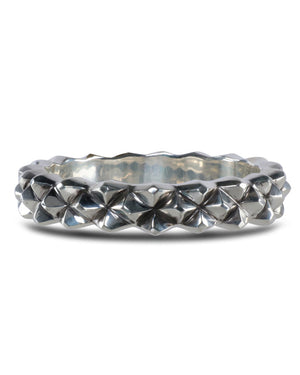 Sterling Silver Diamond Pattern Bracelet
