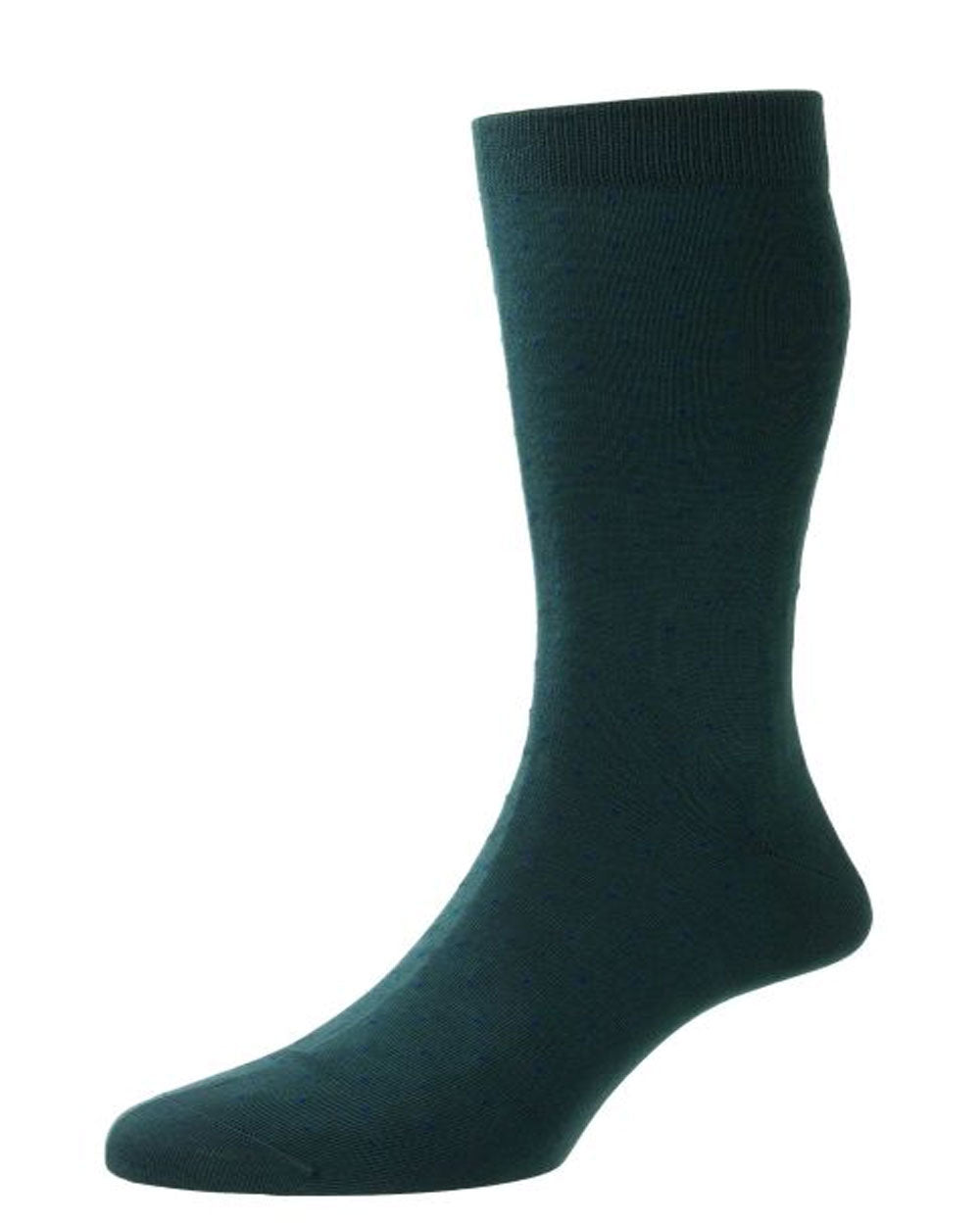 Gadsbury Sea Green Pindot Over The Calf Socks