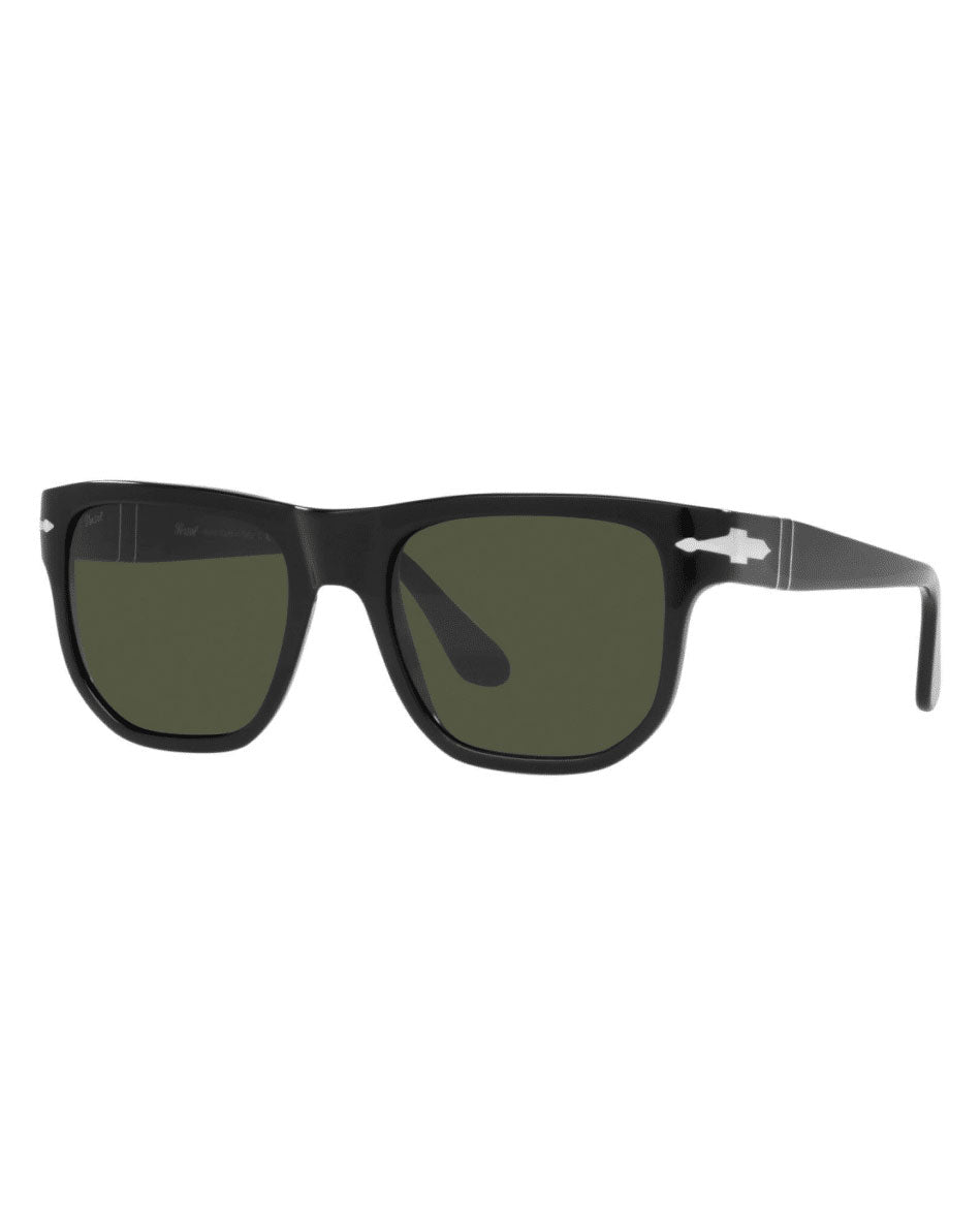Persol Black and Green Acetate Sunglasses