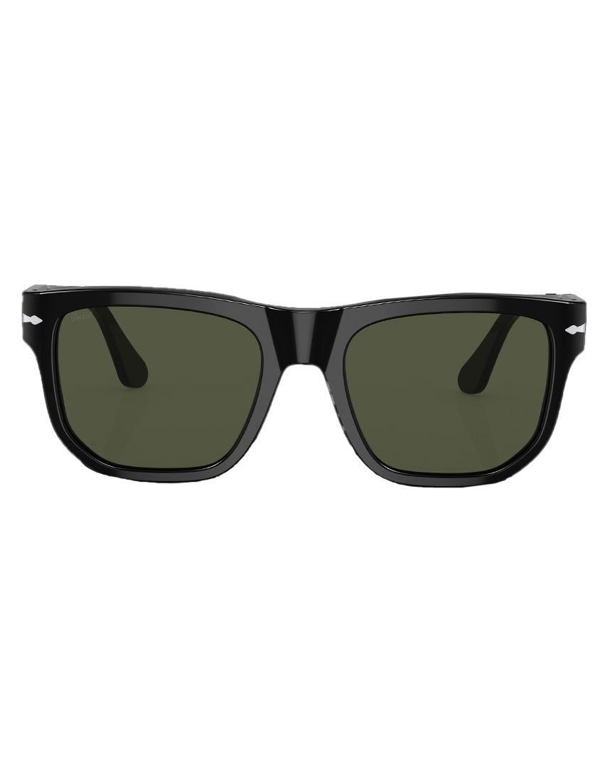 Persol Black and Green Acetate Sunglasses