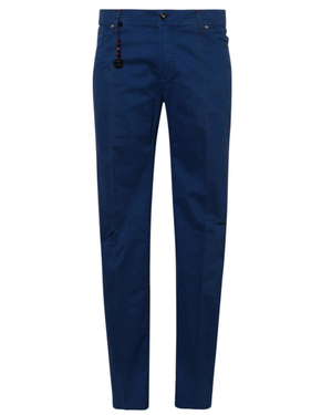 Bright Blue Supima Cotton 5 Pocket Pant
