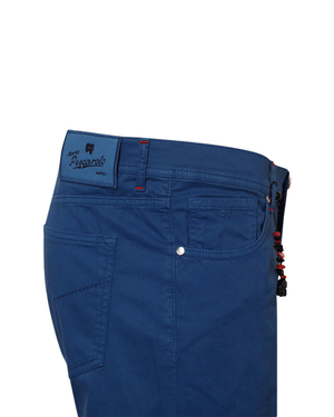 Bright Blue Supima Cotton 5 Pocket Pant