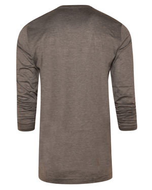 Silver Jersey Silk and Cotton Blend T-Shirt