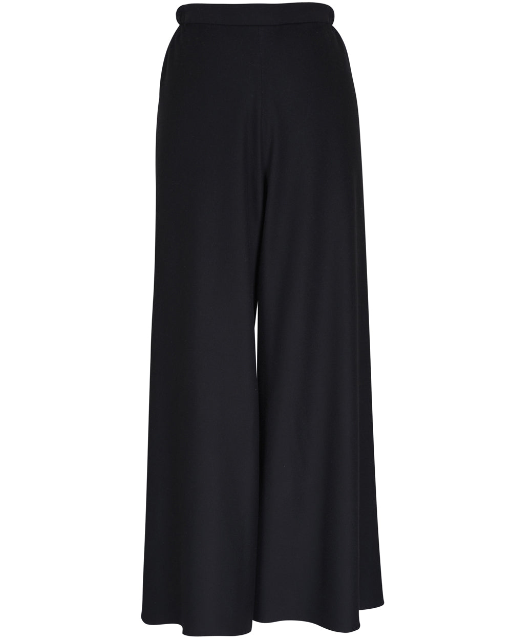 Black Cashmere Challis Chute Pant