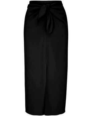 Black Crepe Sarong