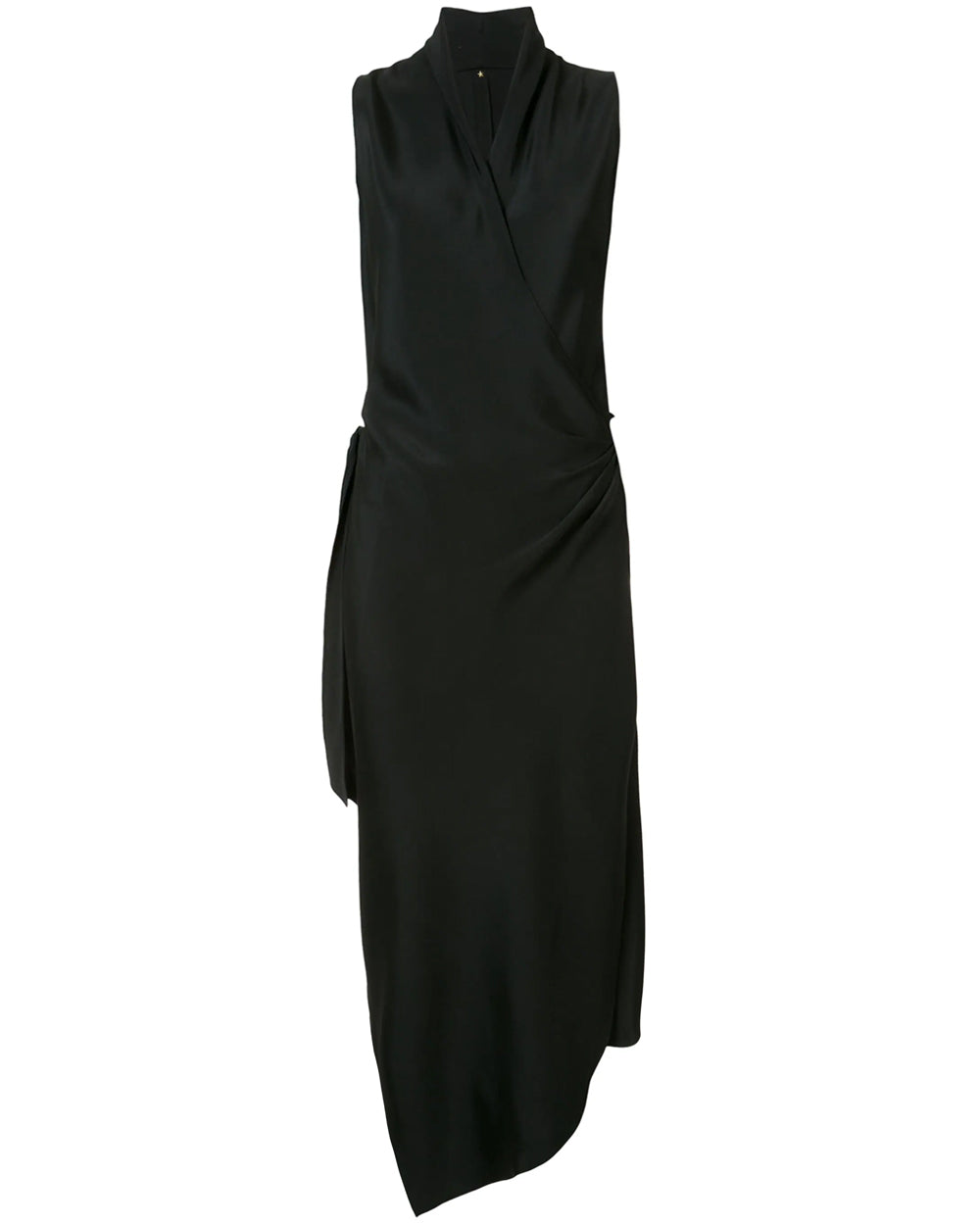 Black Victor Wrap Dress