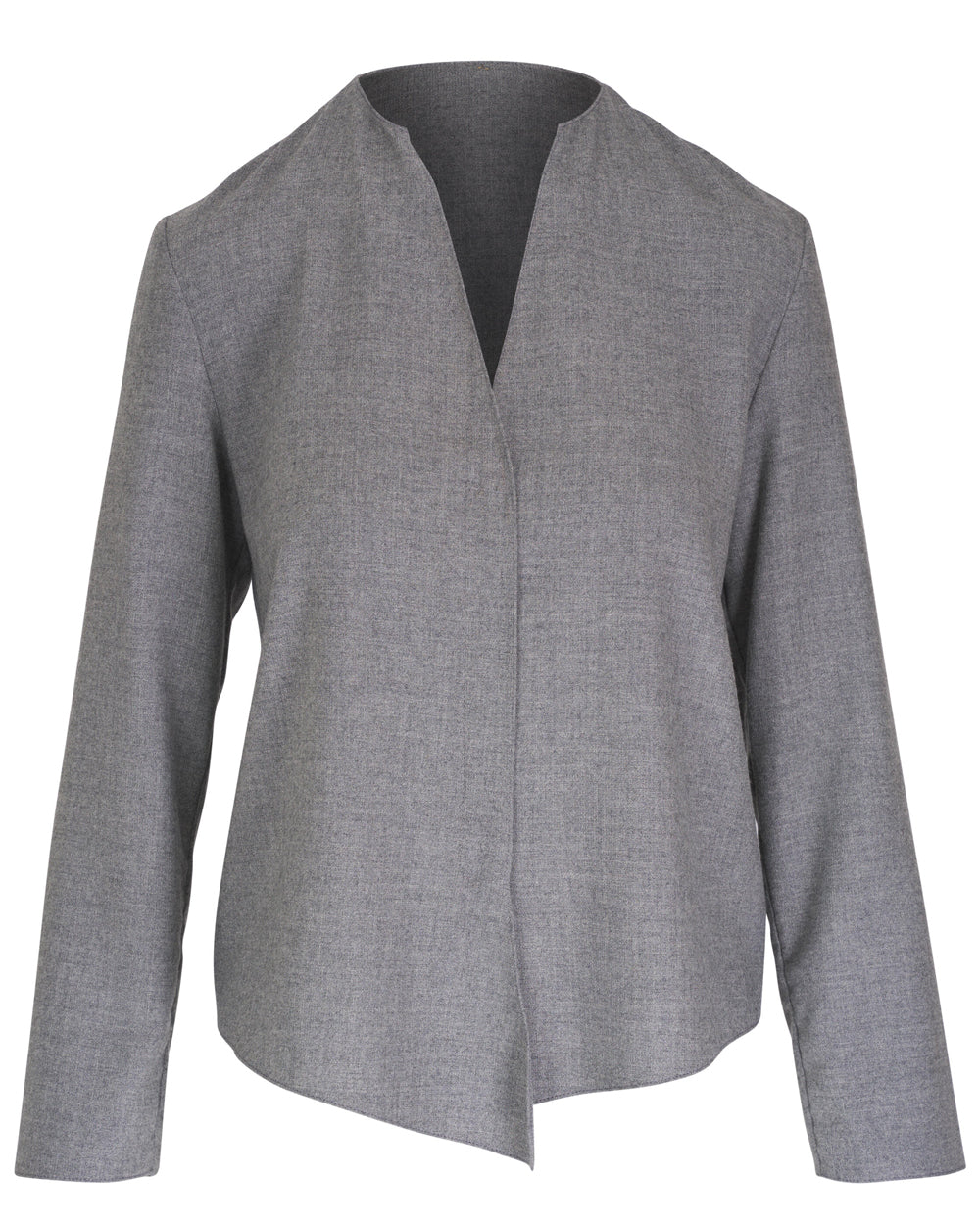 Grey Cashmere Challis House Blouse