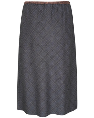 Grey Glen Plaid Bias Skirt