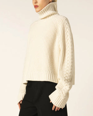 Milk Cashmere Chelsea Turtleneck Sweater