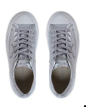 Paris Haute Low-Top Sneaker in Argent