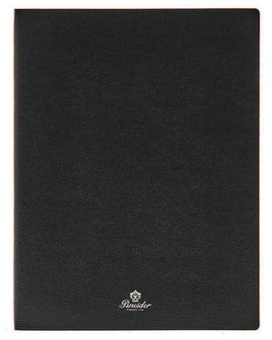 Large Leather Milano Notebook in Black
