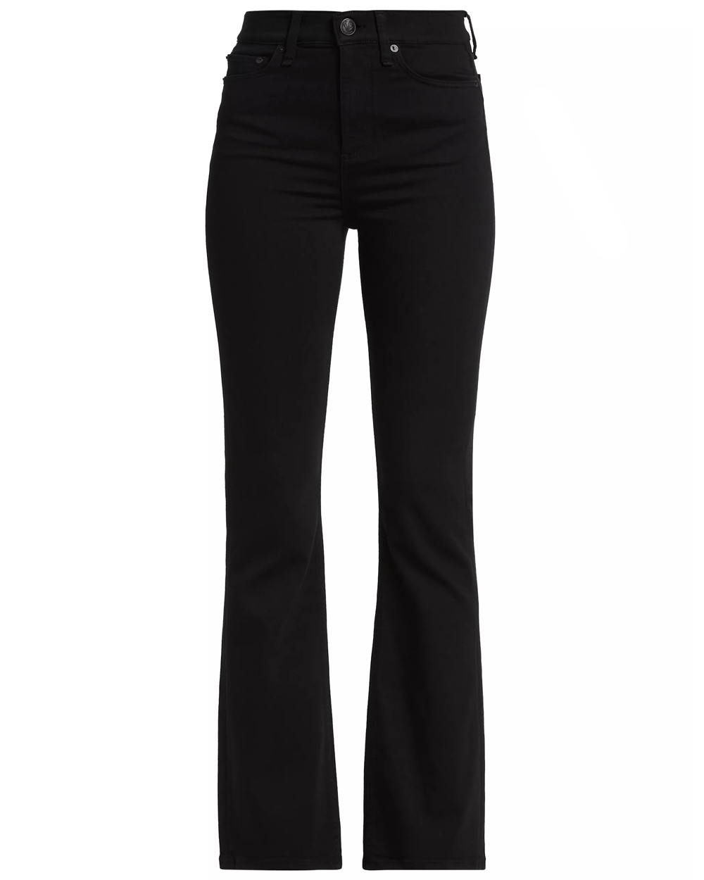 Black Flexi Peyton High-Rise Boot-Cut Jeans