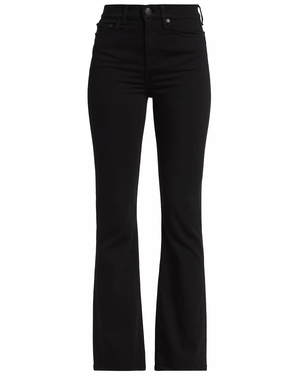 Black Flexi Peyton High-Rise Boot-Cut Jeans