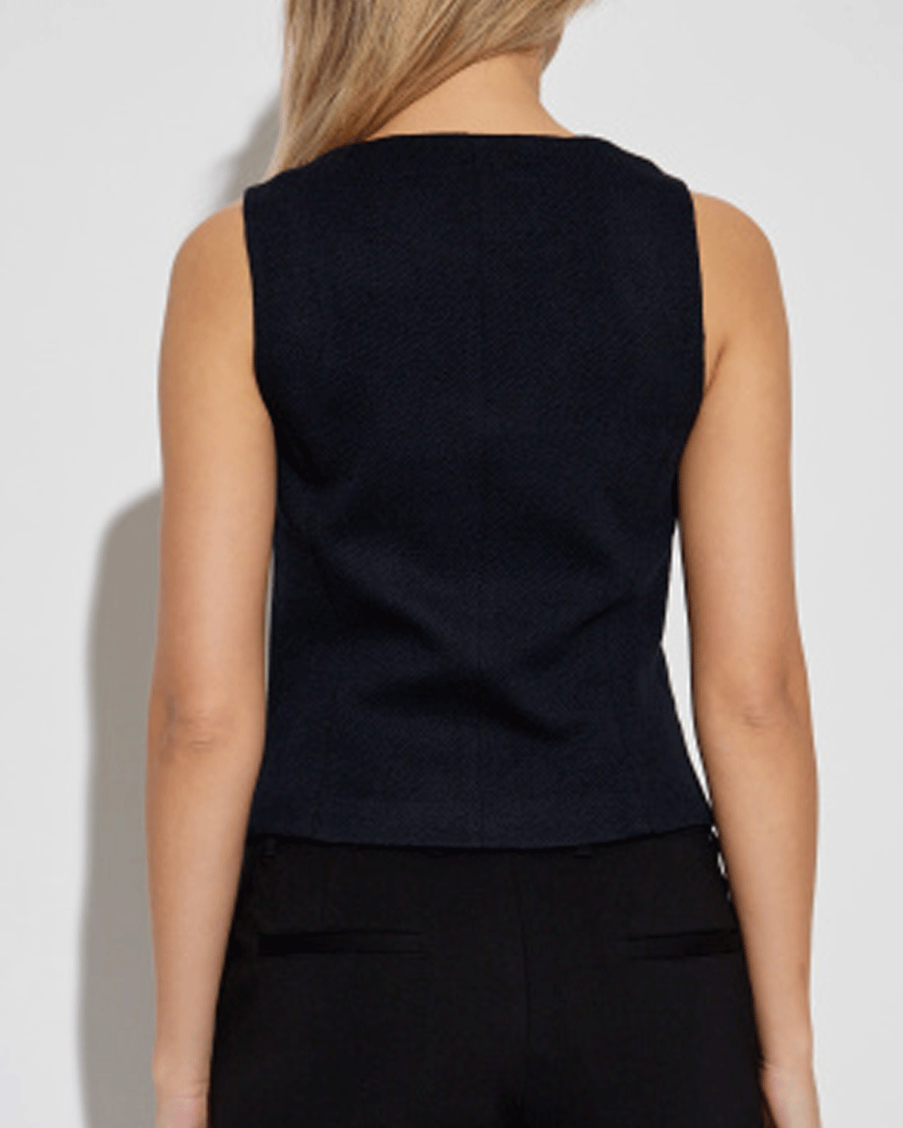 Navy Mariana Textured Vest