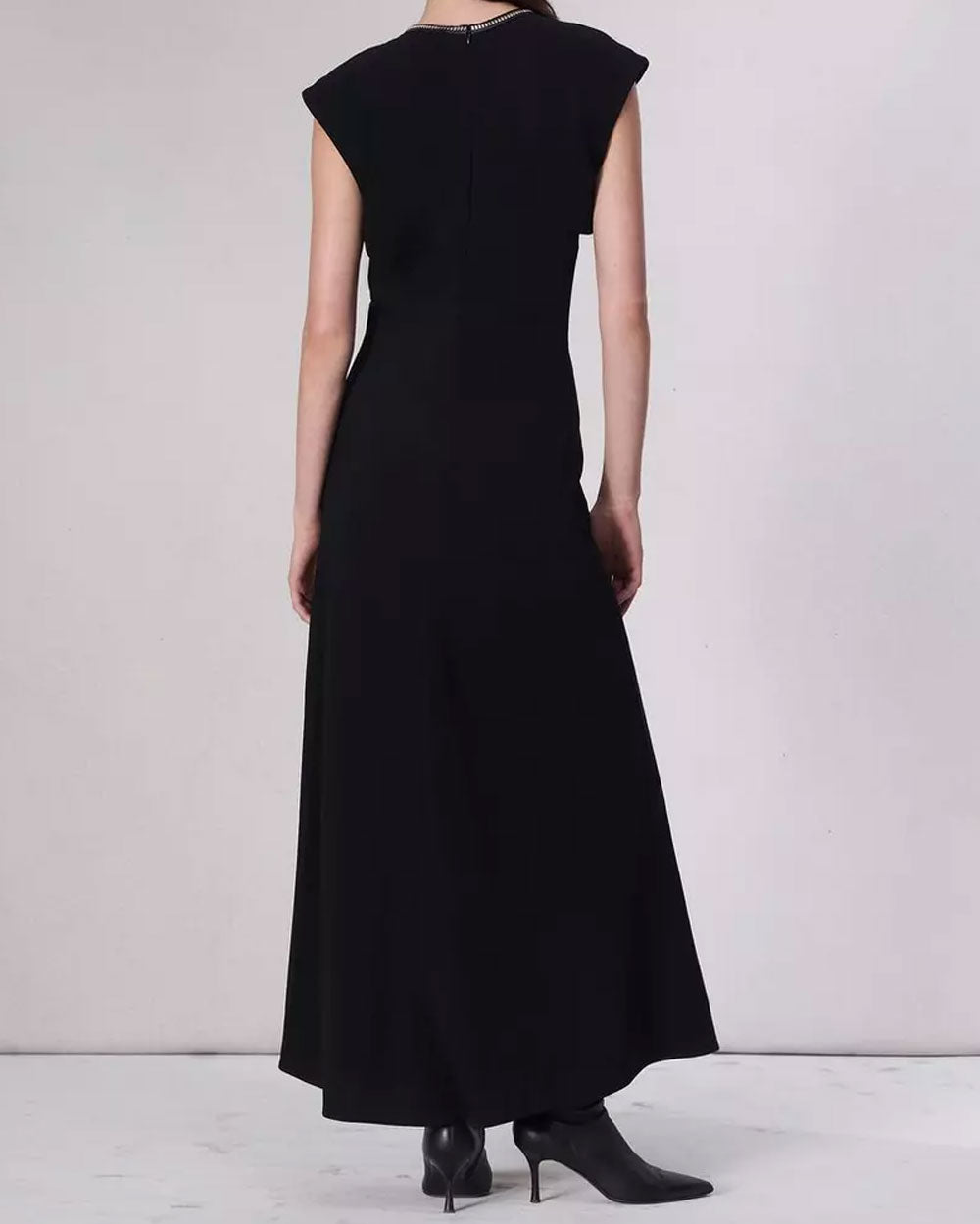 Black Marie Crepe Dress