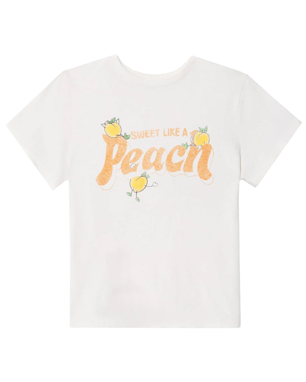 Like A Peach Classic Tee in Vintage White