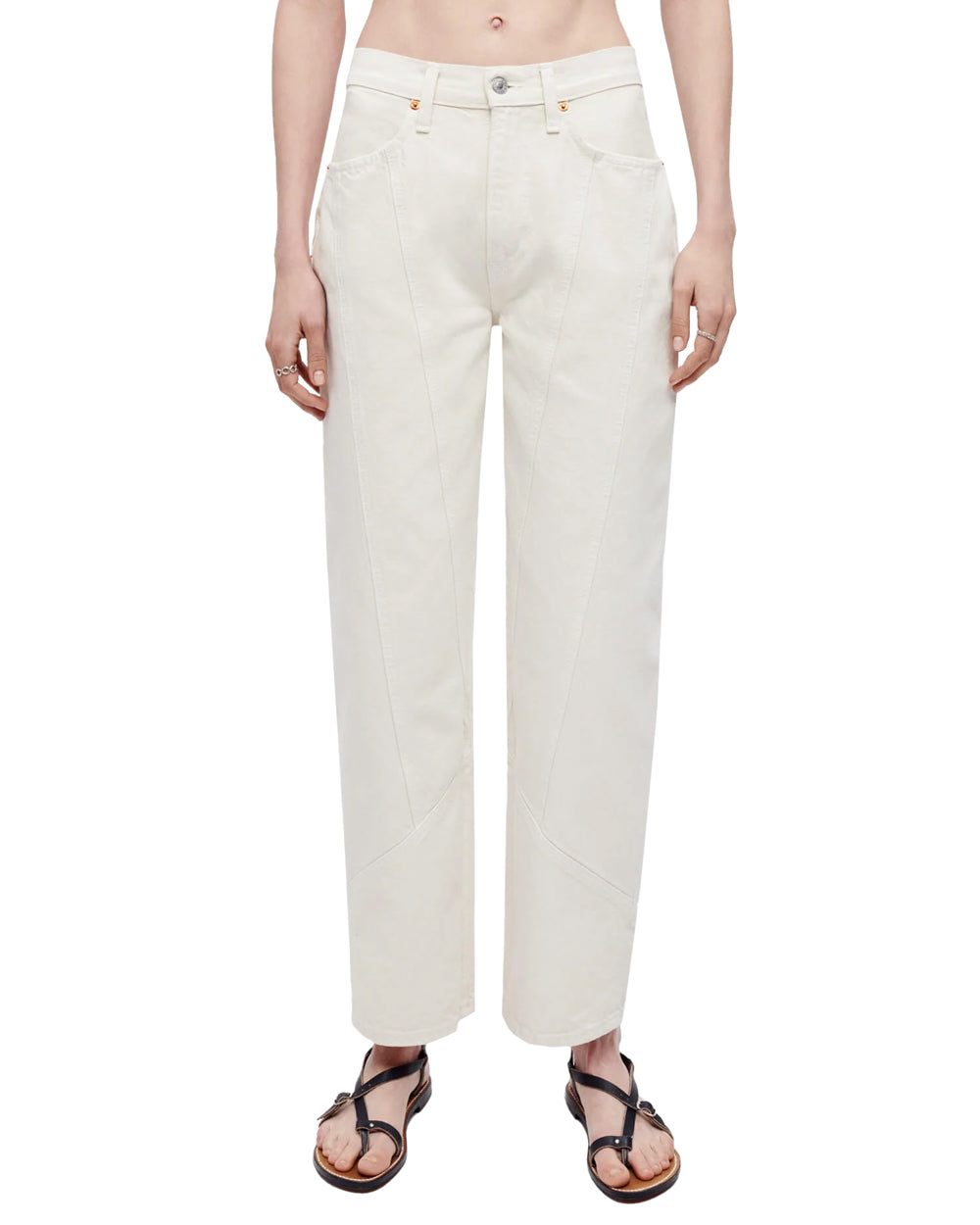 Wide Taper Jean in Vintage White
