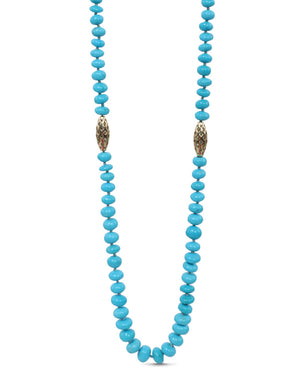Sleeping Beauty Turquoise Beaded Necklace