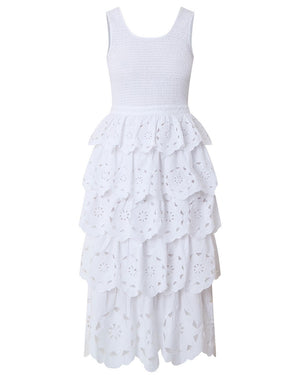 White Eyelet Nia Dress