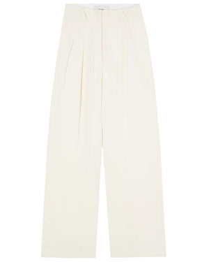 Cream Wide Leg Tailored Trouser