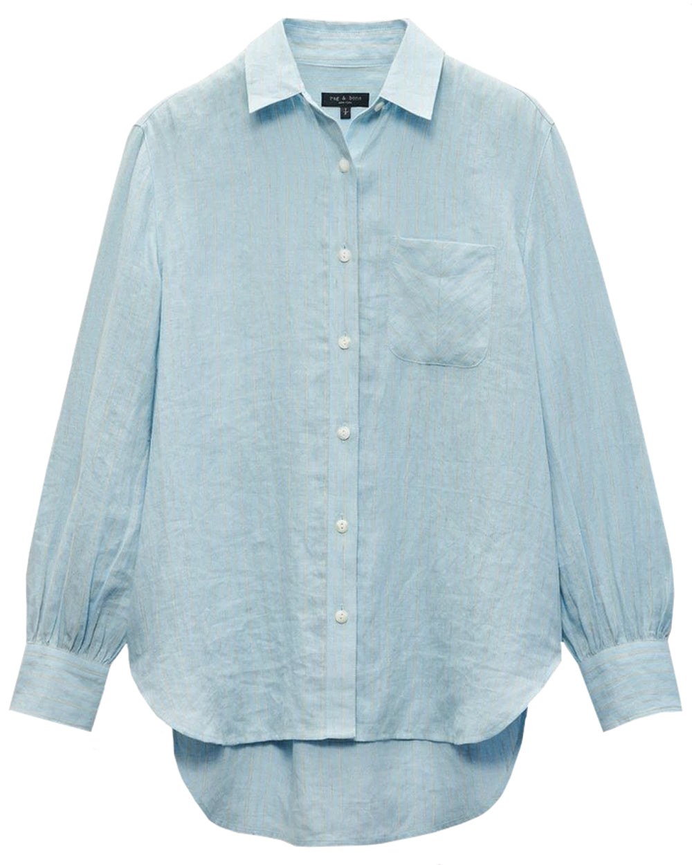 Blue Stripe Maxine Linen Shirt