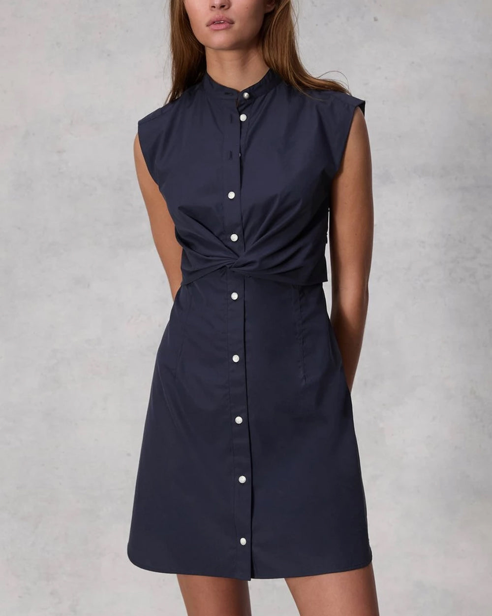 Navy Louisa Sleeveless Dress