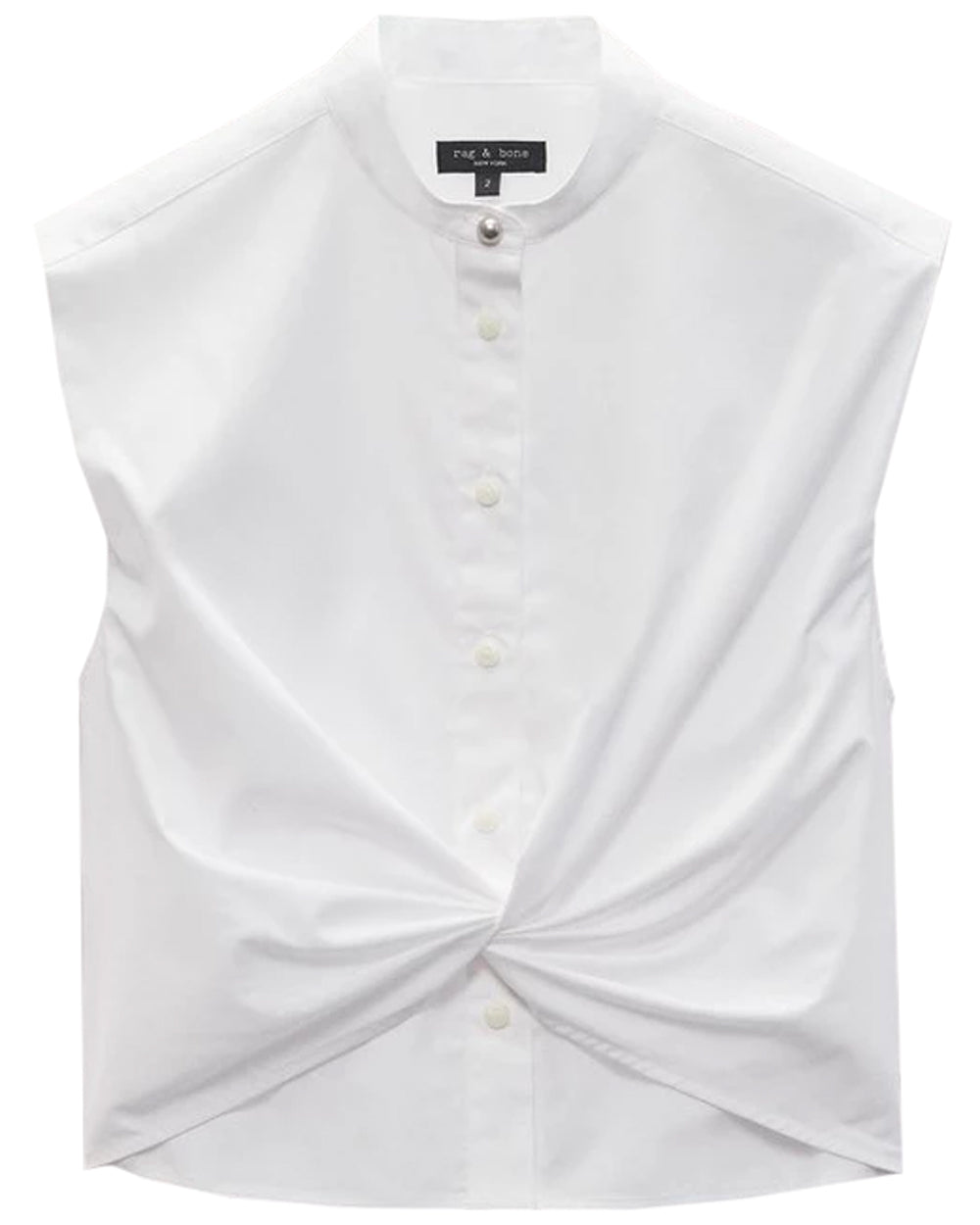 White Louisa Sleeveless Shirt