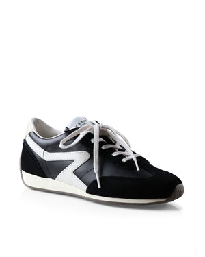 Retro Runner Slim Sneaker in Black