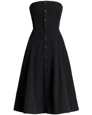 Black Kooper Strapless Cocktail Dress