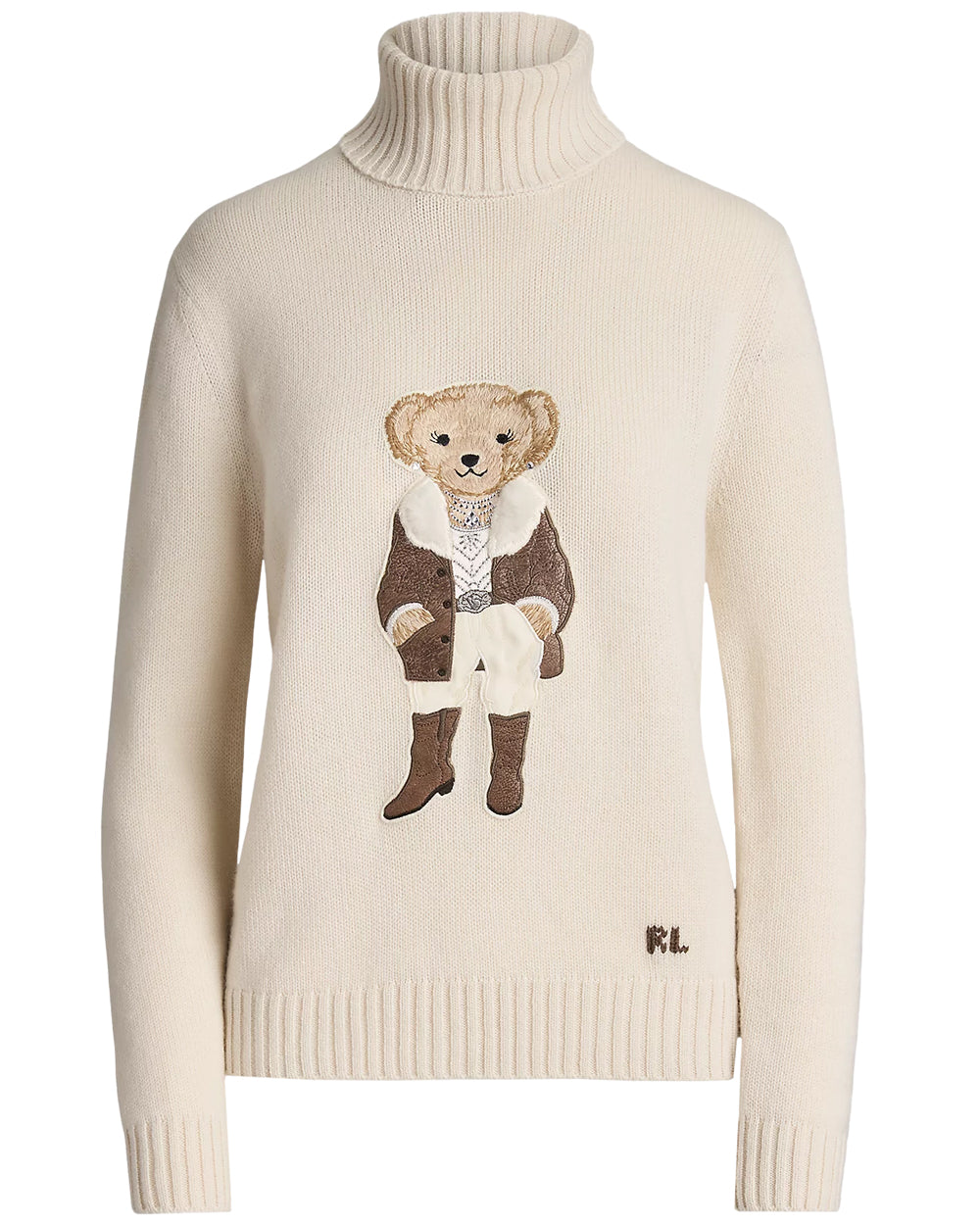 Cream Cashmere Rancher Bear Sweater