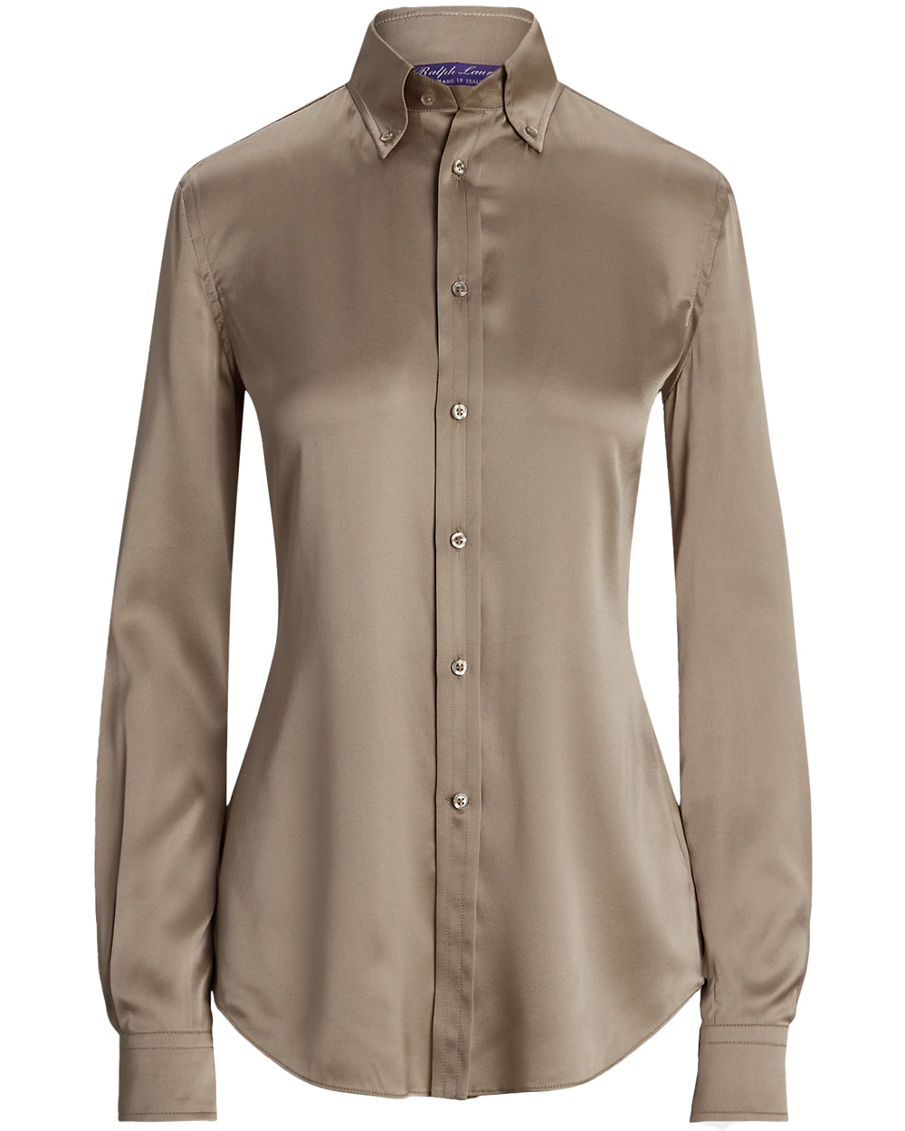 Mineral Silk Charmeuse Cameron Button Down Shirt