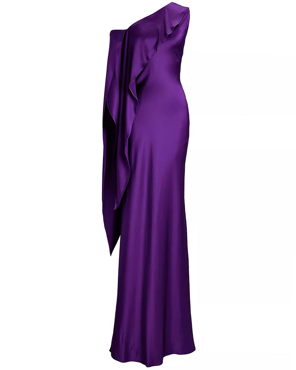 Purple Single Shoulder Lizzie Gown