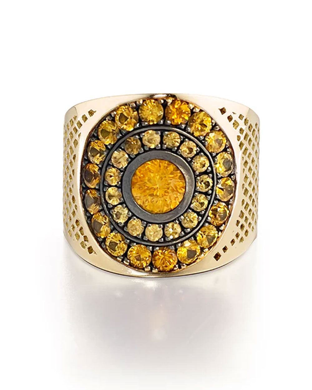 Light Orange Sapphire Cigar Band