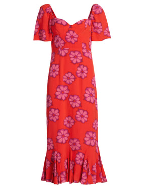 Scarlet Bombay Bloom Ramona Midi Dress