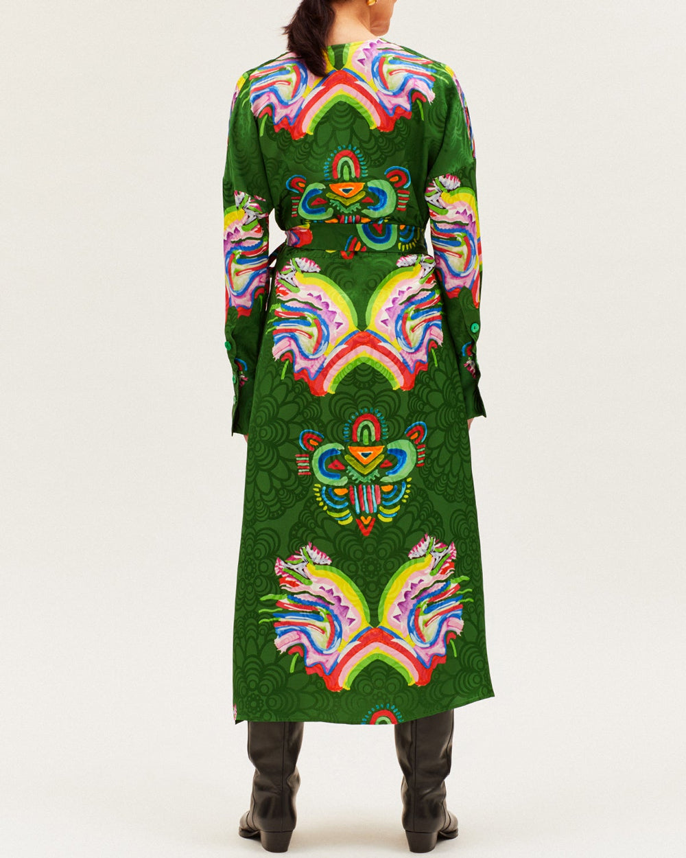 Magia Green Fantasia Maggie Wrap Dress