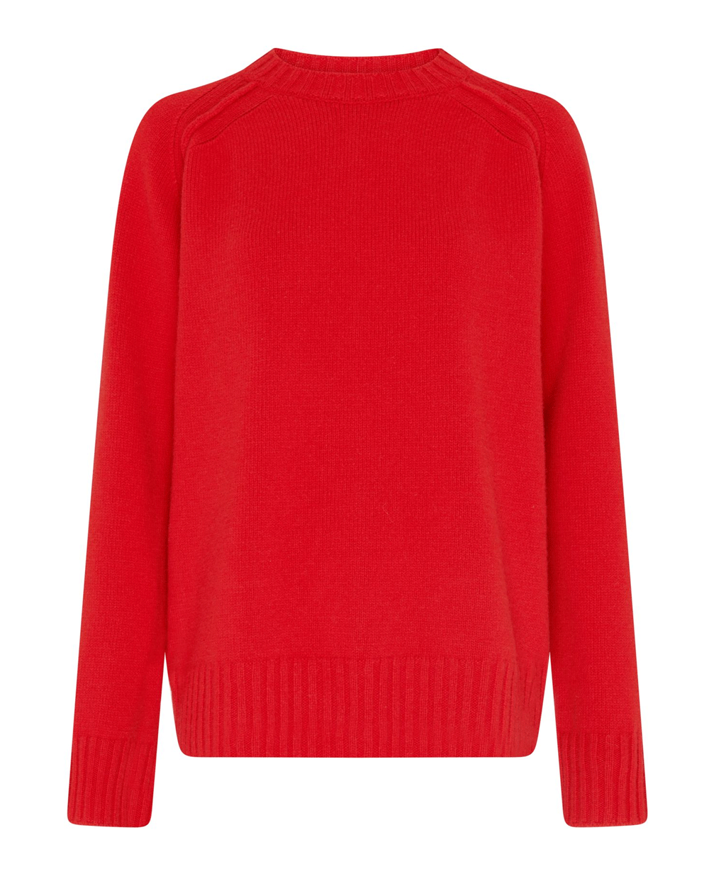 Bright Red Wool Cashmere Sweater