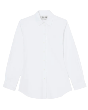 White Shaped Poplin Shirt