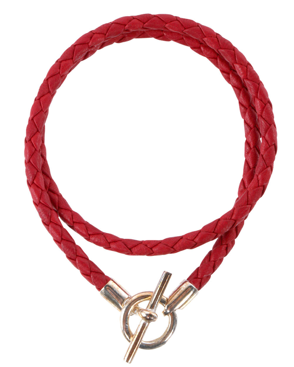 Cherry Red Doublewrap Lamb Leather Bracelet