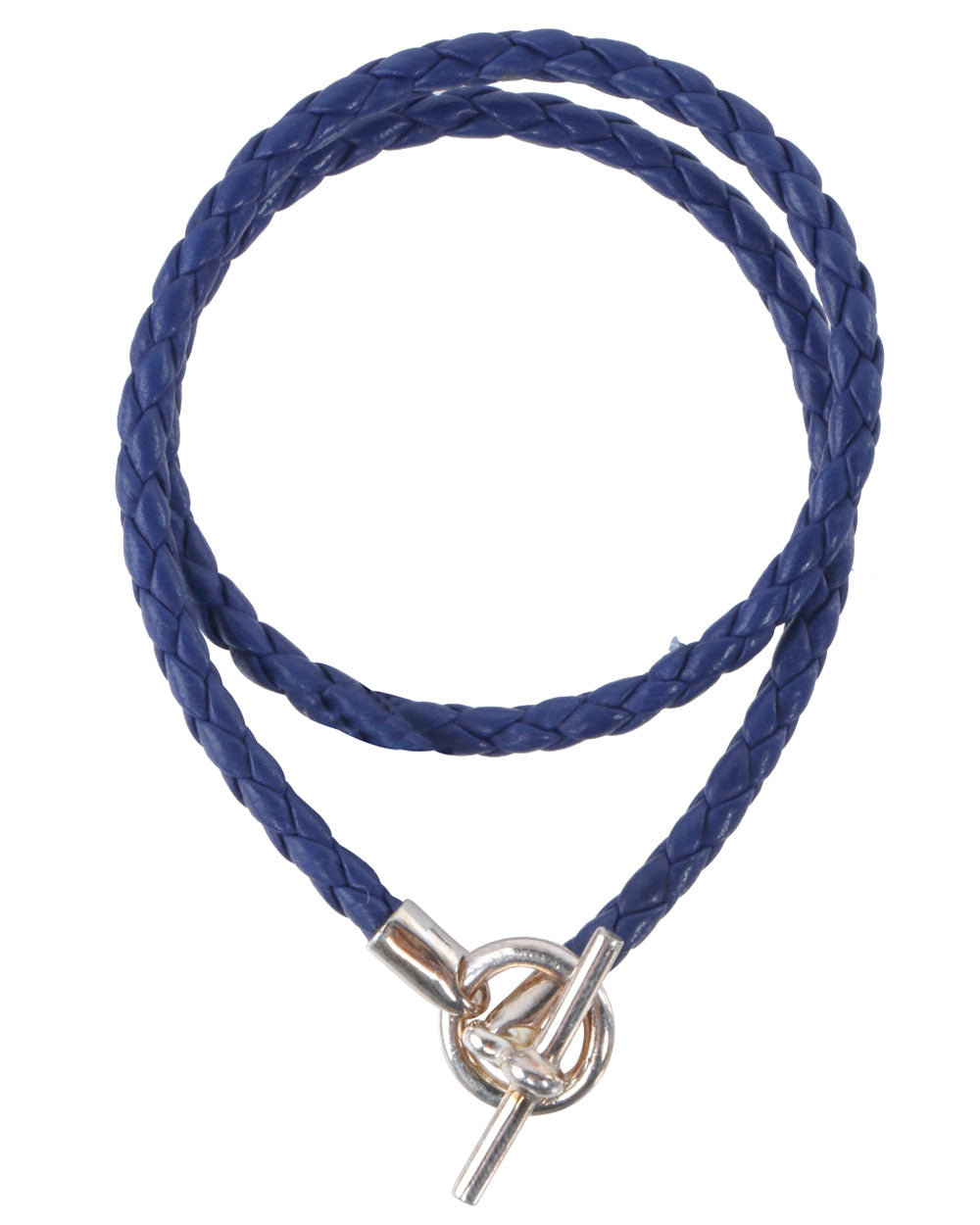 Cobalt Doublewrap Lamb Leather Bracelet