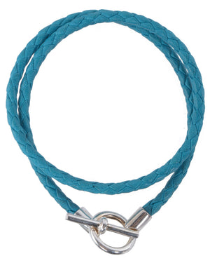 Turquoise Doublewrap Lamb Leather Bracelet