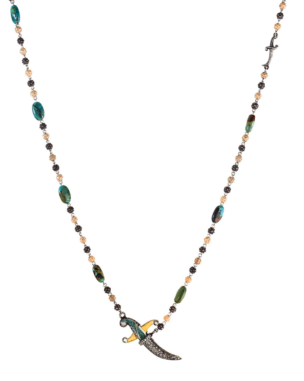 Turquoise Rosary with Dagger Clasp