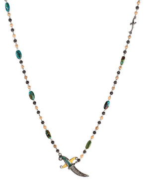 Turquoise Rosary with Dagger Clasp