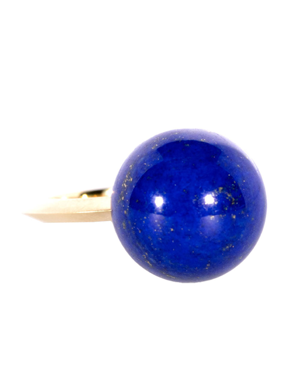 Blue Lapis Ball Ring