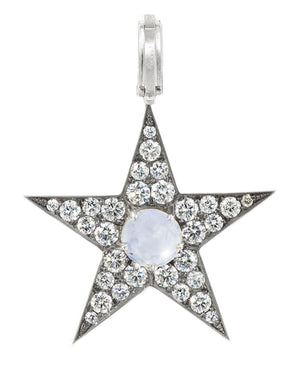 Diamond and Sapphire Star Pendant