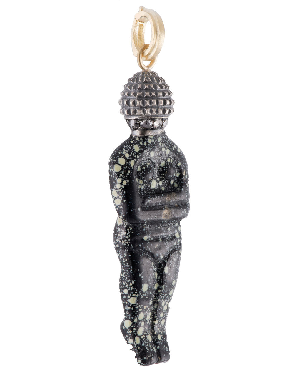 Diamond and Turquoise Person Pendant