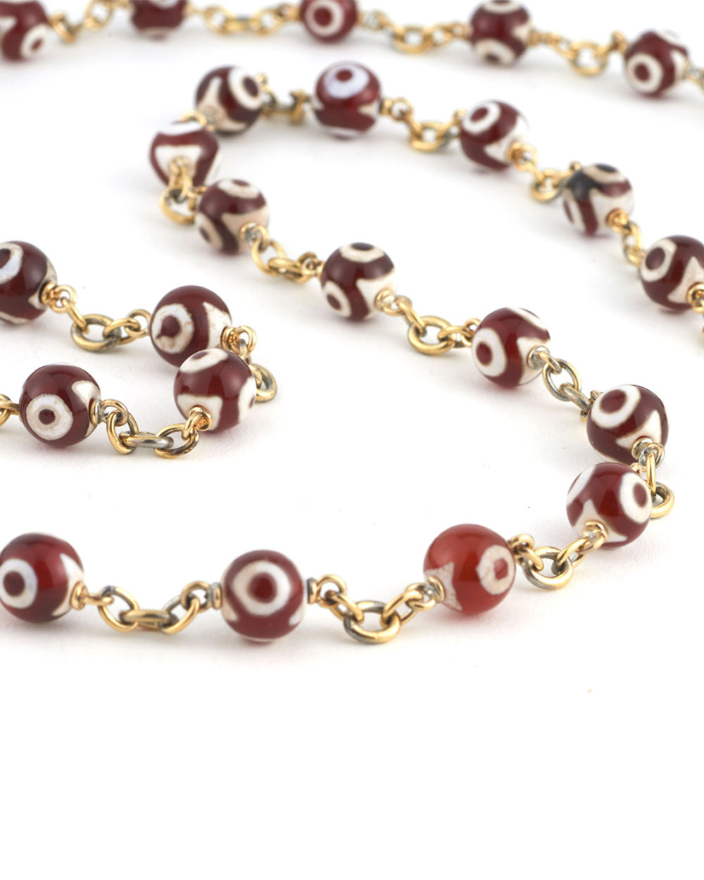 Hand Blown Glass Bead Necklace