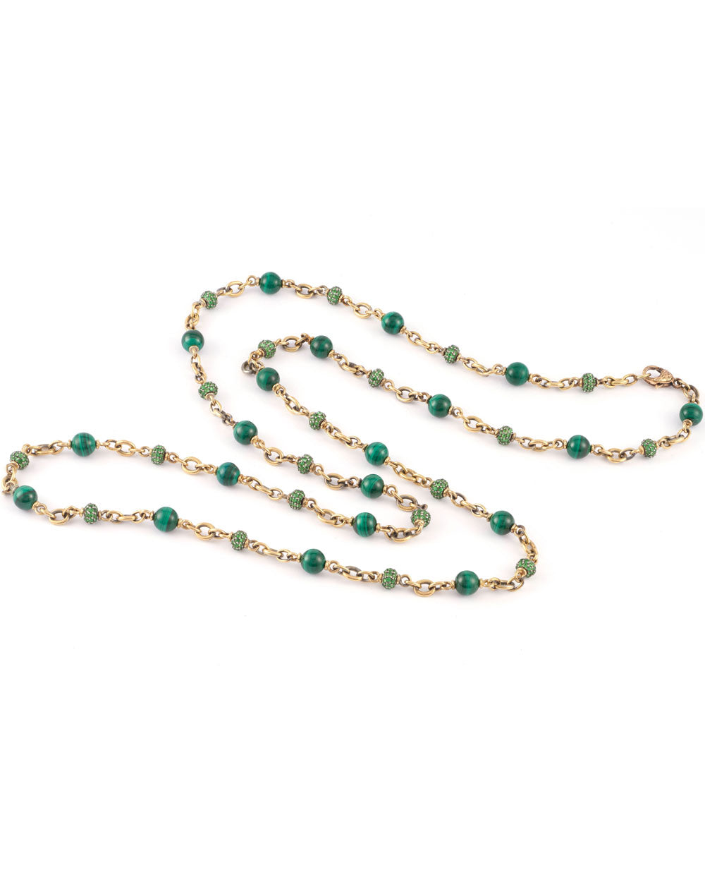 Sterling Silver Jay King Mine Finds Malachite Beaded Necklac | Estate  Jewelers | Toledo, OH