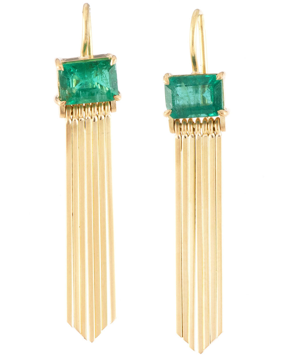 Zambian Emerald Sima Earrings
