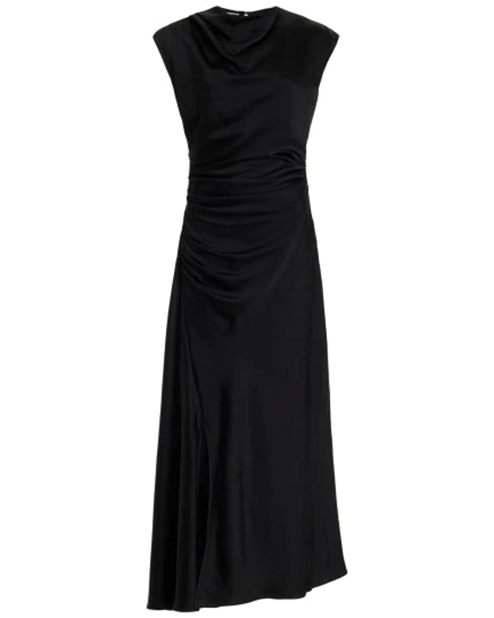 Black Burke Sleeveless Midi Dress