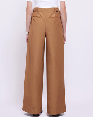 Hickory Pleated Wide Leg Leroy Pant